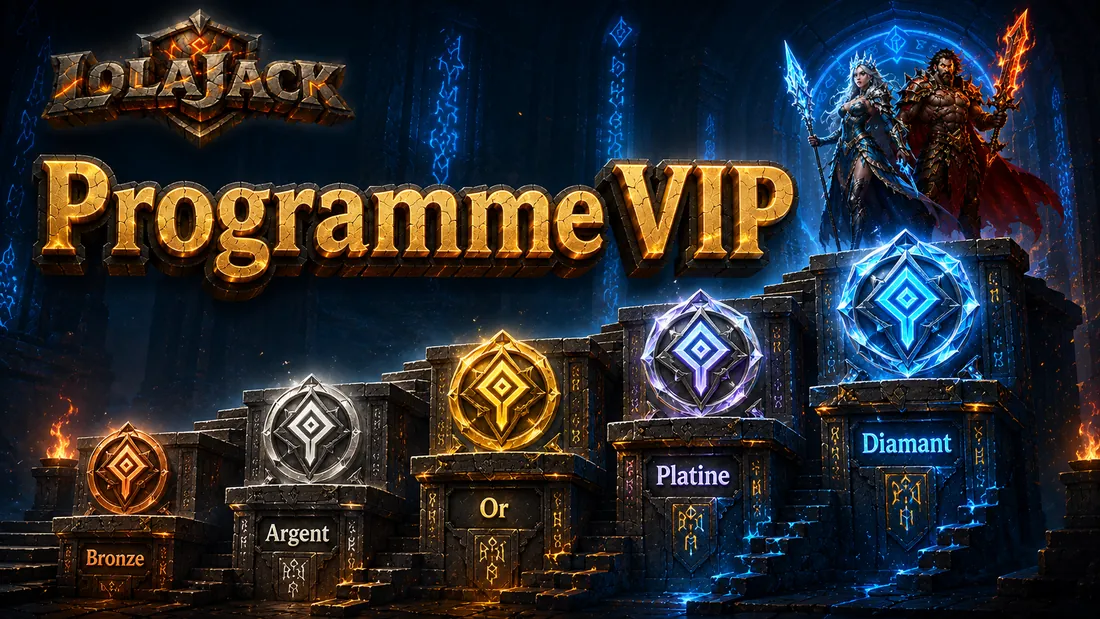 Programme VIP LolaJack — paliers Bronze, Argent, Or, Platine et Diamant